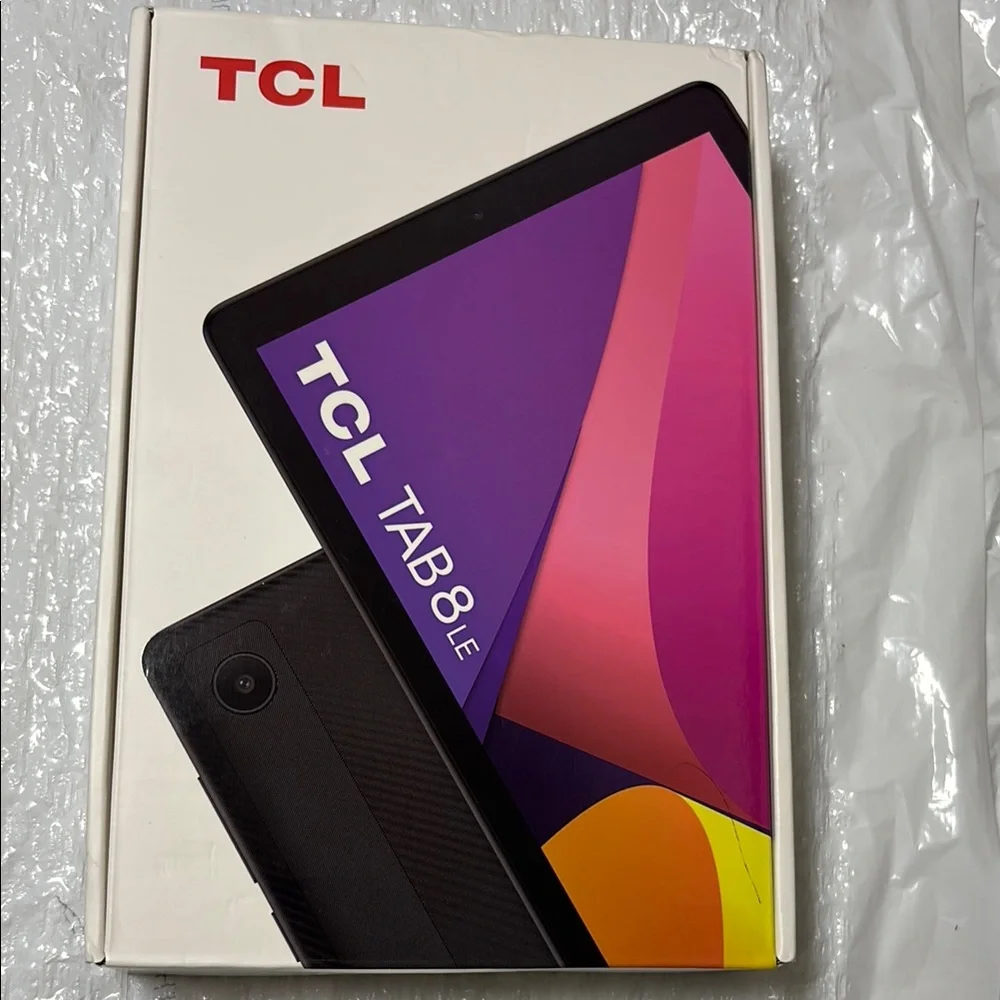 TCL Black Tablet with Vibrant Display and Sleek Design